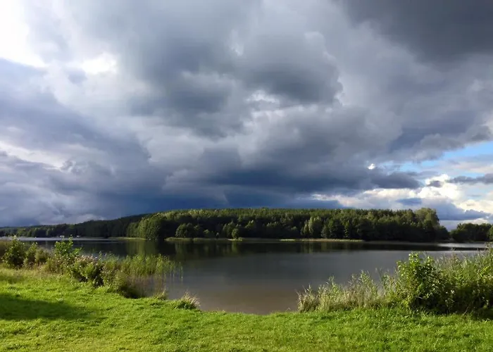 Wypoczynkowy W Lesie Nad Jeziorem Prázdninový dům